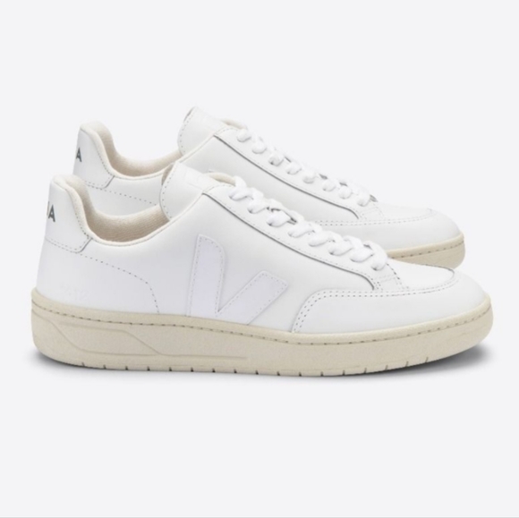 Veja V-12 LEATHER WHITE Size 10 EU 41 - Picture 1 of 16